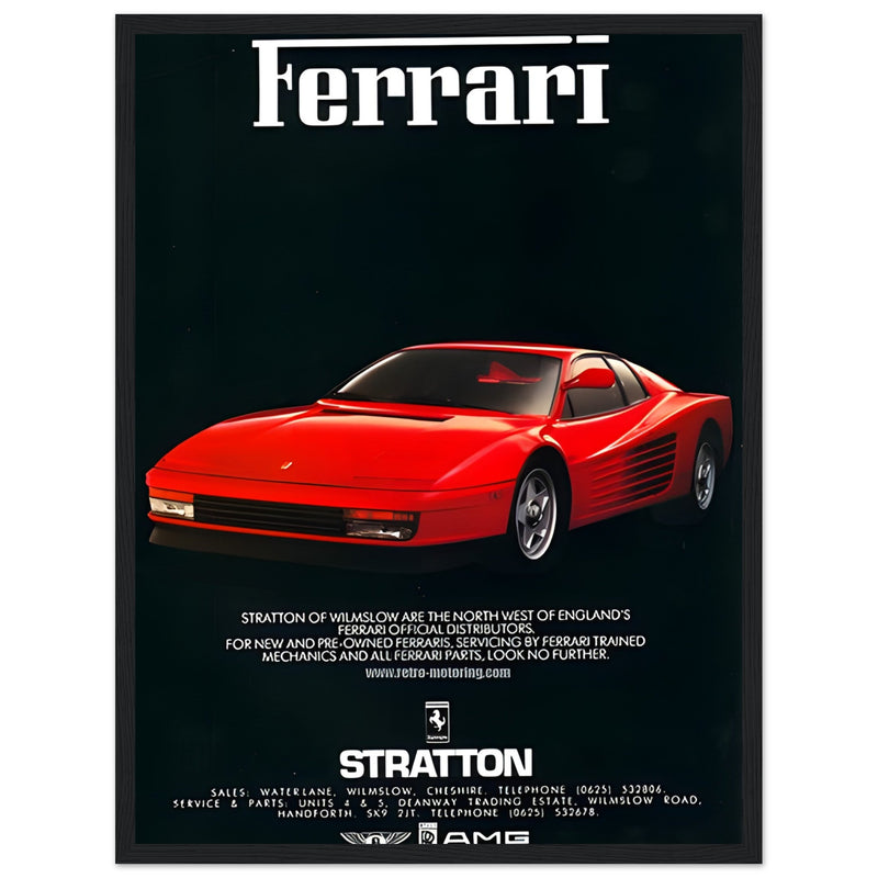 Ferrari Stratton Vintage Poster Ad