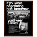 Rolex Datejust Geneva Vintage Poster Ad