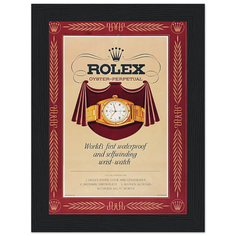 Rolex Oyster-Perpetual Vintage Poster Ad