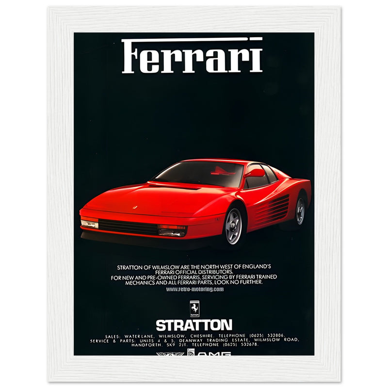 Ferrari Stratton Vintage Poster Ad