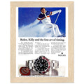 Rolex Alpine Gold Medal Sweep Vintage Poster