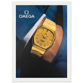 Omega Gold Vintage Poster Ad