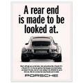 Porsche 911 Vintage Poster - Rear End