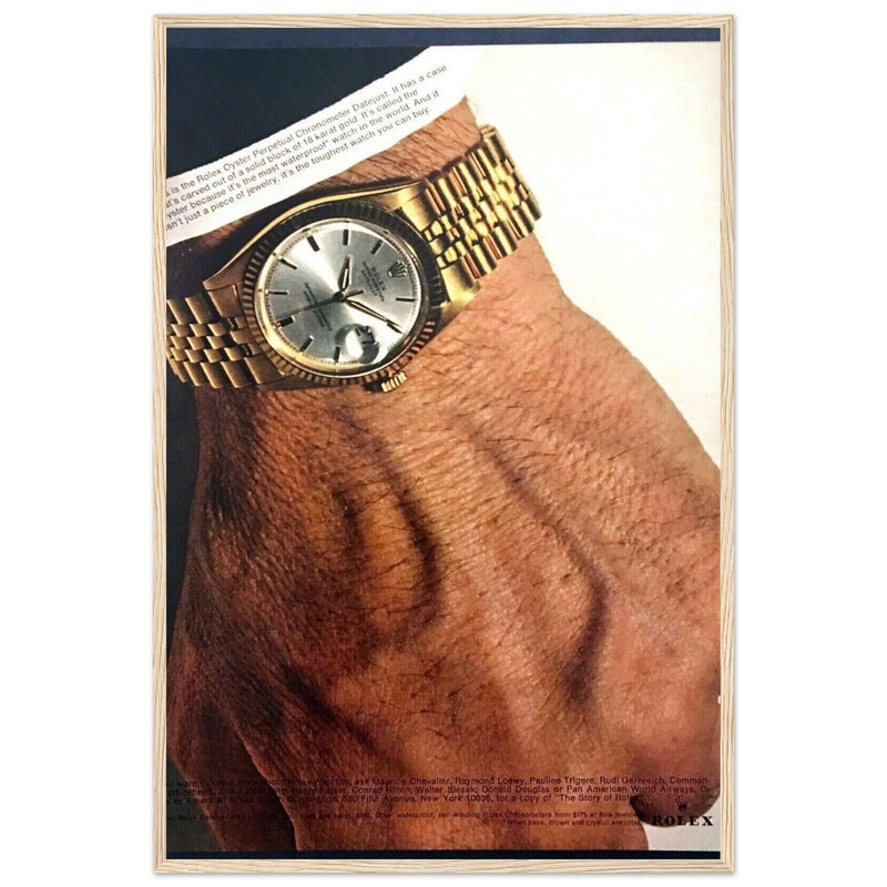 Rolex Oyster Perpetual Datejust Vintage Poster Ad