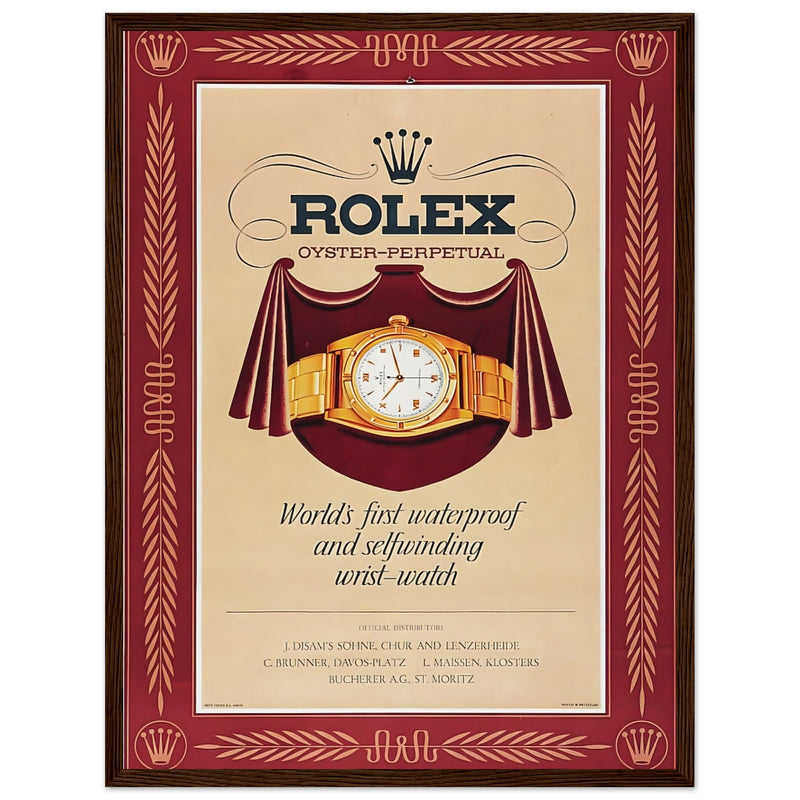 Rolex Oyster-Perpetual Vintage Poster Ad