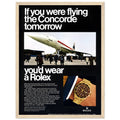Rolex Oyster Perpetual Concorde Vintage Poster Ad