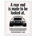 Porsche 911 Vintage Poster - Rear End