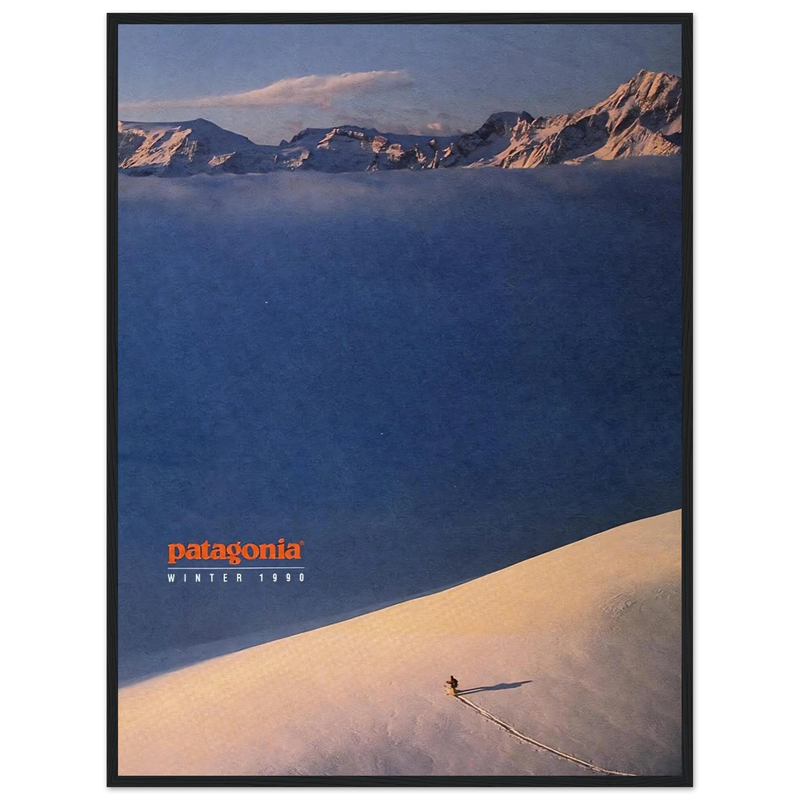 Patagonia Vintage Poster Ad - Winter 1990