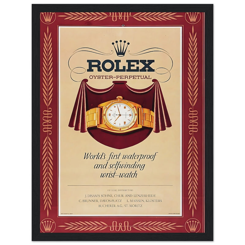 Rolex Oyster-Perpetual Vintage Poster Ad