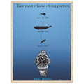 Rolex Deepsea Vintage Poster Ad