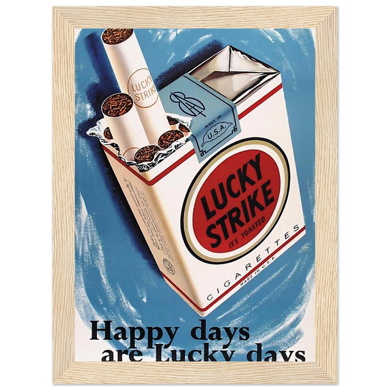 Lucky Strike Vintage Poster - Happy Days