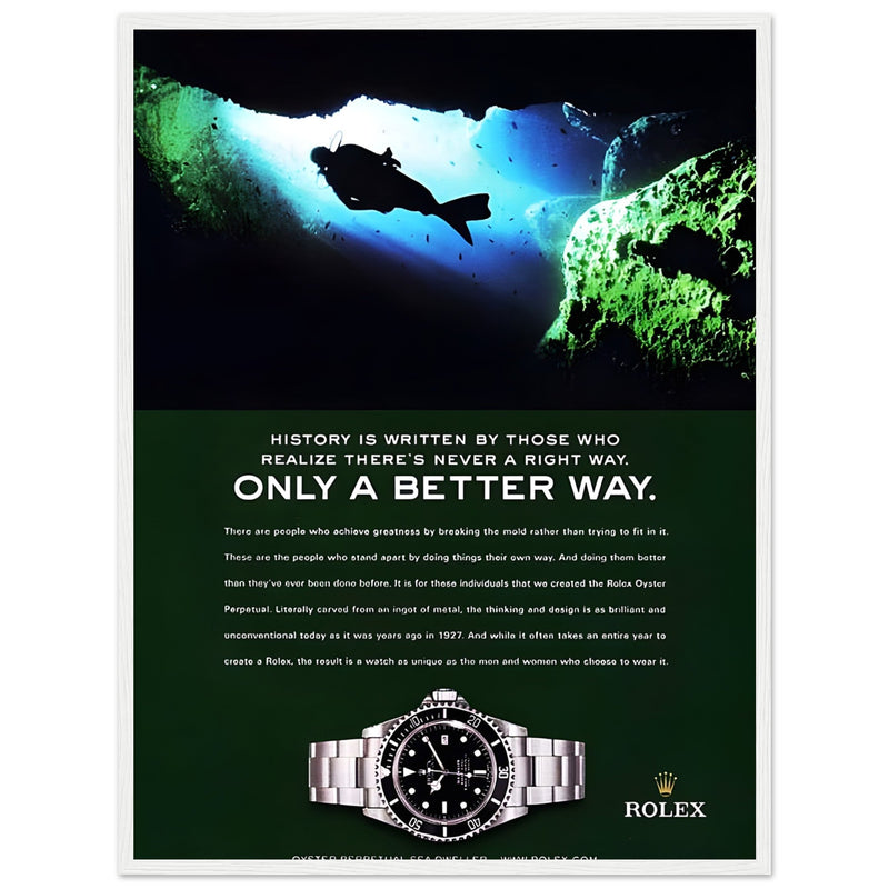 Rolex A Better Way Vintage Poster Ad