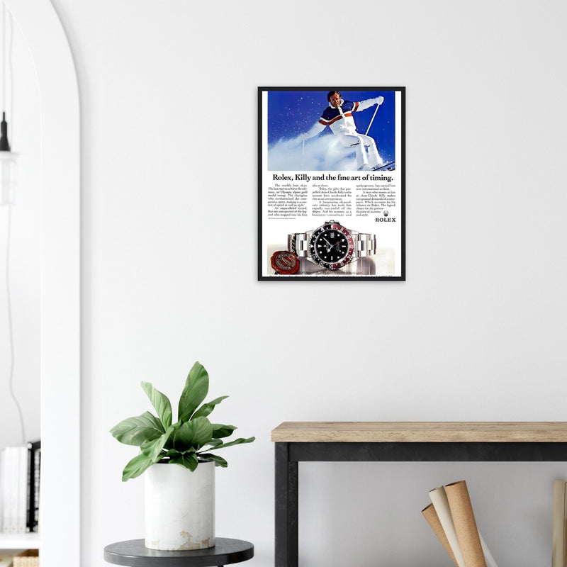 Rolex Alpine Gold Medal Sweep Vintage Poster