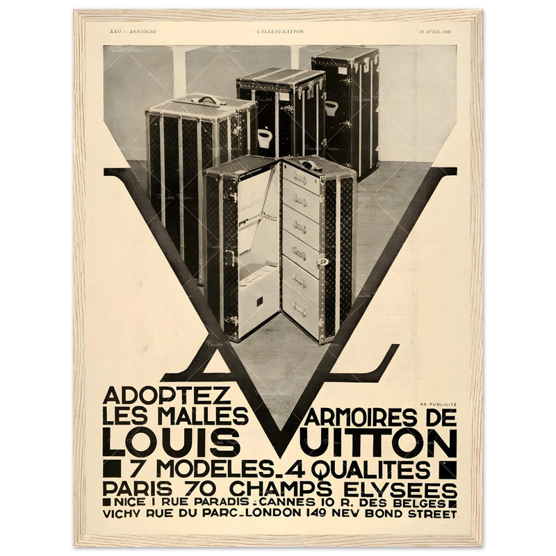 Louis Vuitton Paris Vintage Poster Ad