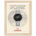 Omega Race to the Moon Vintage Poster Ad
