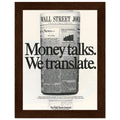 Wall Street Journal 1988 Vintage Poster Ad