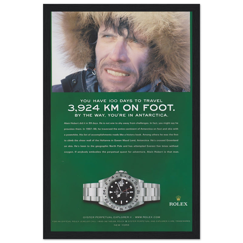 Rolex Explorer Vintage Poster Ad