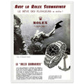 Avec La Rolex Submariner Vintage Poster Ad