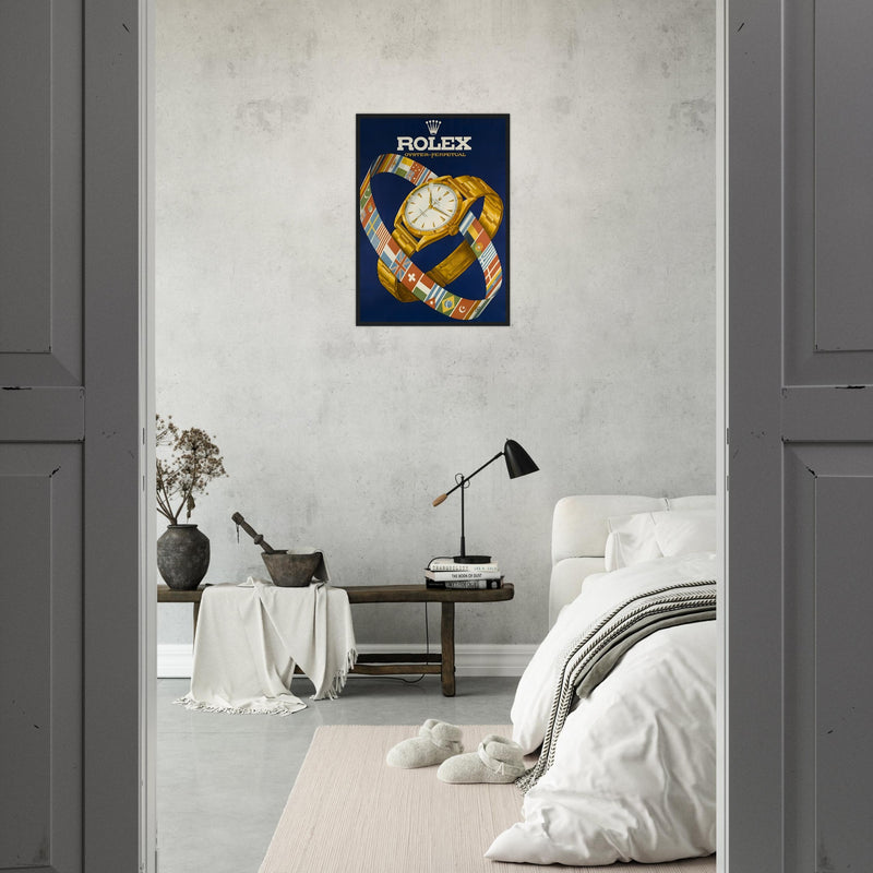 Rolex Advertising Golden Age Oyster Perpetual Vintage Poster