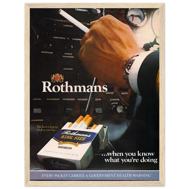 Rothmans Vintage Poster Ad - Rothman Kingsize