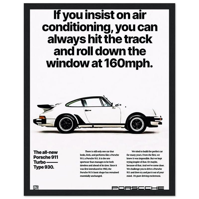 Porsche All New 911 Vintage Poster
