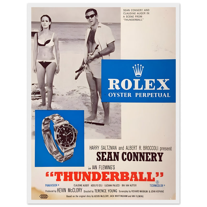 Rolex Sean Connery Vintage Poster Ad