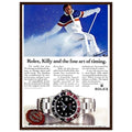 Rolex Alpine Gold Medal Sweep Vintage Poster