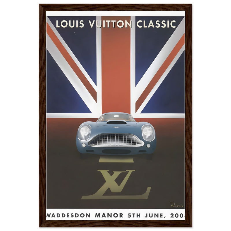 Louis Vuitton Classic Car Show Vintage Poster Ad