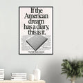 Wall Street Journal Vintage Poster Ad - American Dream Diary