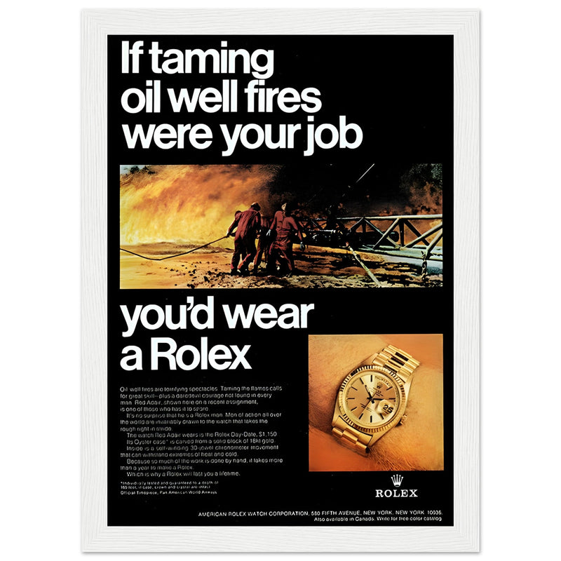Rolex Day-Date Vintage Poster Ad