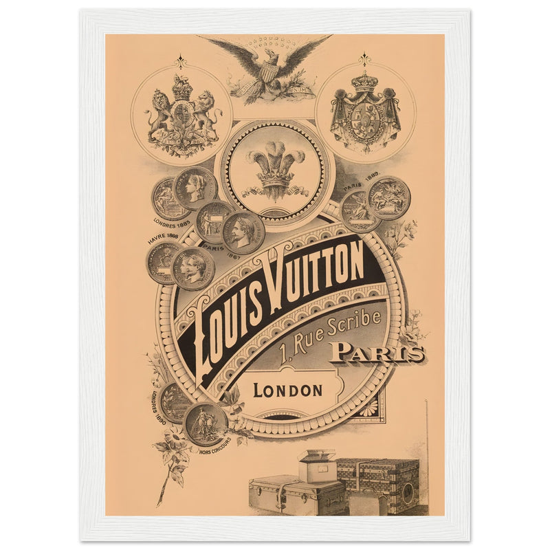 Louis Vuitton London Paris Vintage Poster Ad