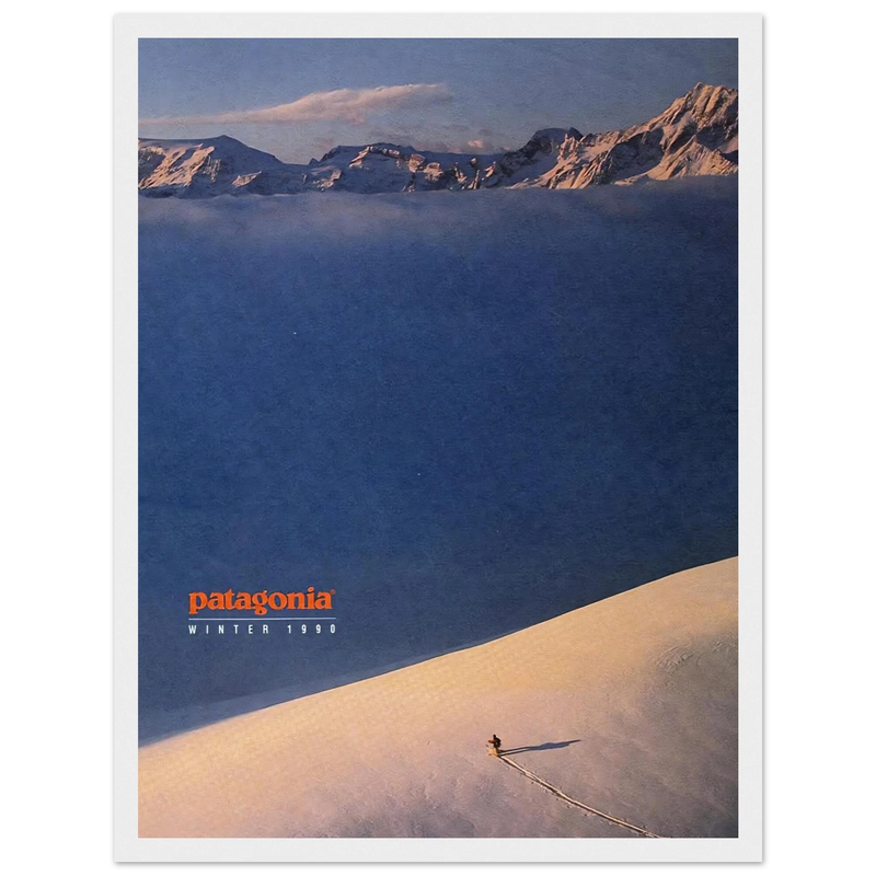 Patagonia Vintage Poster Ad - Winter 1990