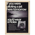 Rolex Jet Pilot Vintage Poster Ad