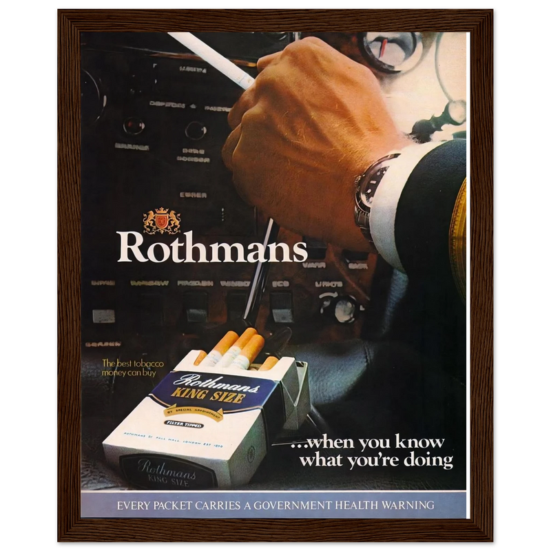 Rothmans Vintage Poster Ad - Rothman Kingsize