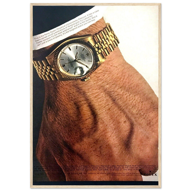 Rolex Oyster Perpetual Datejust Vintage Poster Ad
