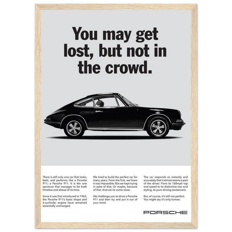 Porsche Vintage Poster - Lost