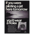 Rolex Jet Pilot Vintage Poster Ad