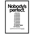Porsche Nobody's Perfect Le Man Vintage Poster Ad