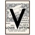 Louis Vuitton Nice, Paris Vintage Poster Ad