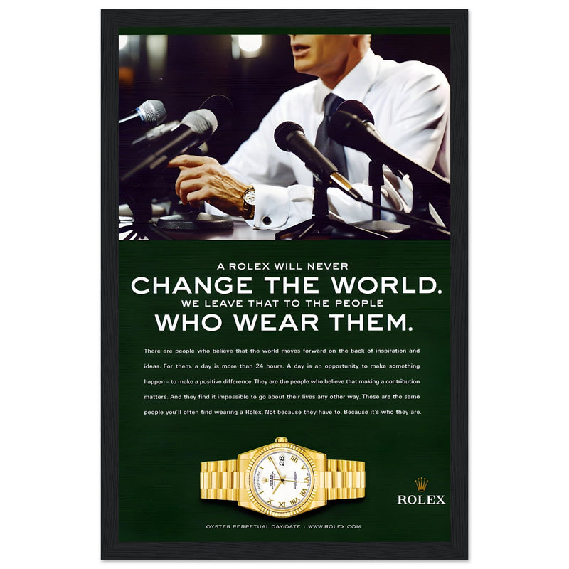 Rolex Day-Date Vintage Poster Ad