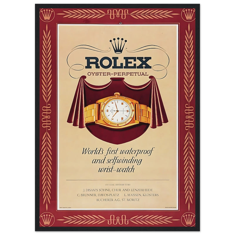 Rolex Oyster-Perpetual Vintage Poster Ad