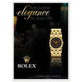 Rolex Elegance Vintage Poster Ad