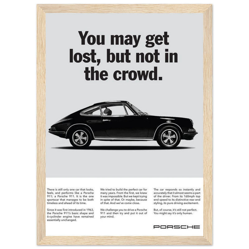 Porsche Vintage Poster - Lost