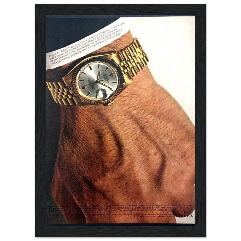Rolex Oyster Perpetual Datejust Vintage Poster Ad