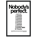 Porsche Nobody's Perfect Le Man Vintage Poster Ad
