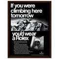 Rolex Explorer Everest Vintage Poster Ad