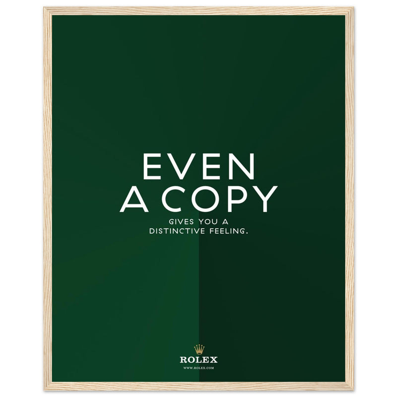 Rolex Distinctive Feeling Vintage Poster Ad