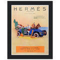Hermes Paris Car Vintage Poster Ad