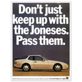 Porsche Turbo 944 Vintage Ad Poster