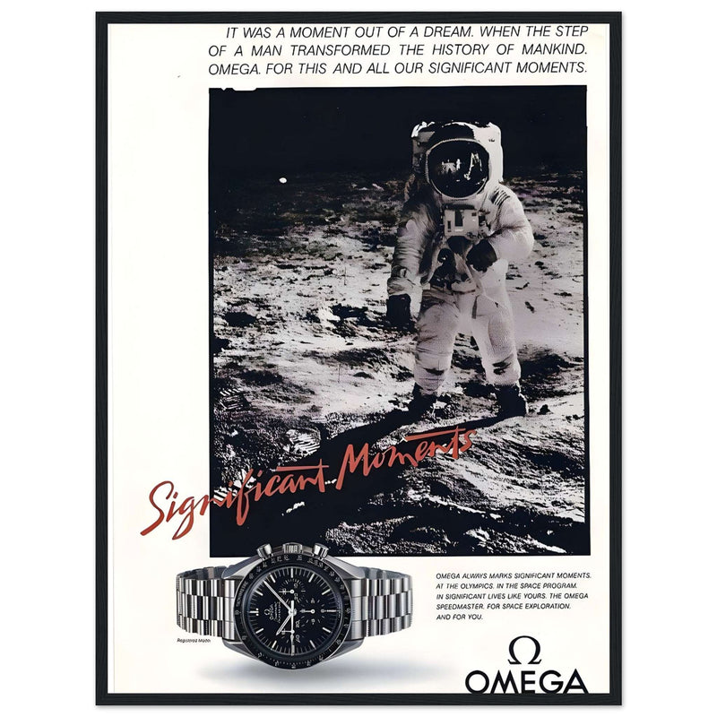 Omega Moon Vintage Poster Ad